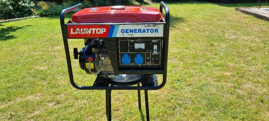 Launtop Generator 3Kw – Multi-fuel (Benzine/Gas), Doe-het-zelf en Verbouw, Aggregaten, Ophalen, Zo goed als nieuw, Minder dan 5 kVA