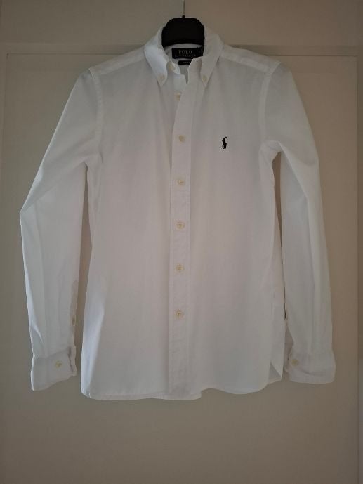 Wit overhemd van Polo Ralph Lauren, maat 14, als nieuw, Kinderen en Baby's, Kinderkleding | Maat 158, Overhemd of Blouse, Ophalen of Verzenden