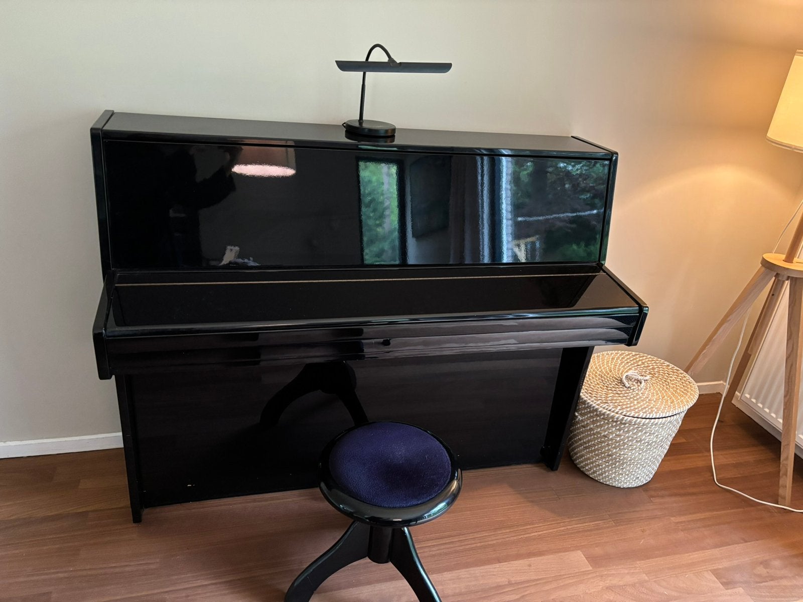 Zwarte hoogglans Piano, Ophalen, Gebruikt, Zwart, Hoogglans