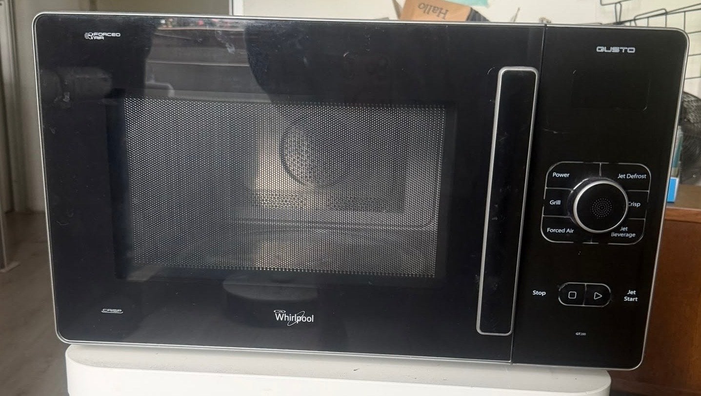 Whirlpool Combimagnetron GT 288 SL - Zo goed als nieuw, Ophalen, Combimagnetron, Zo goed als nieuw, Draaiplateau