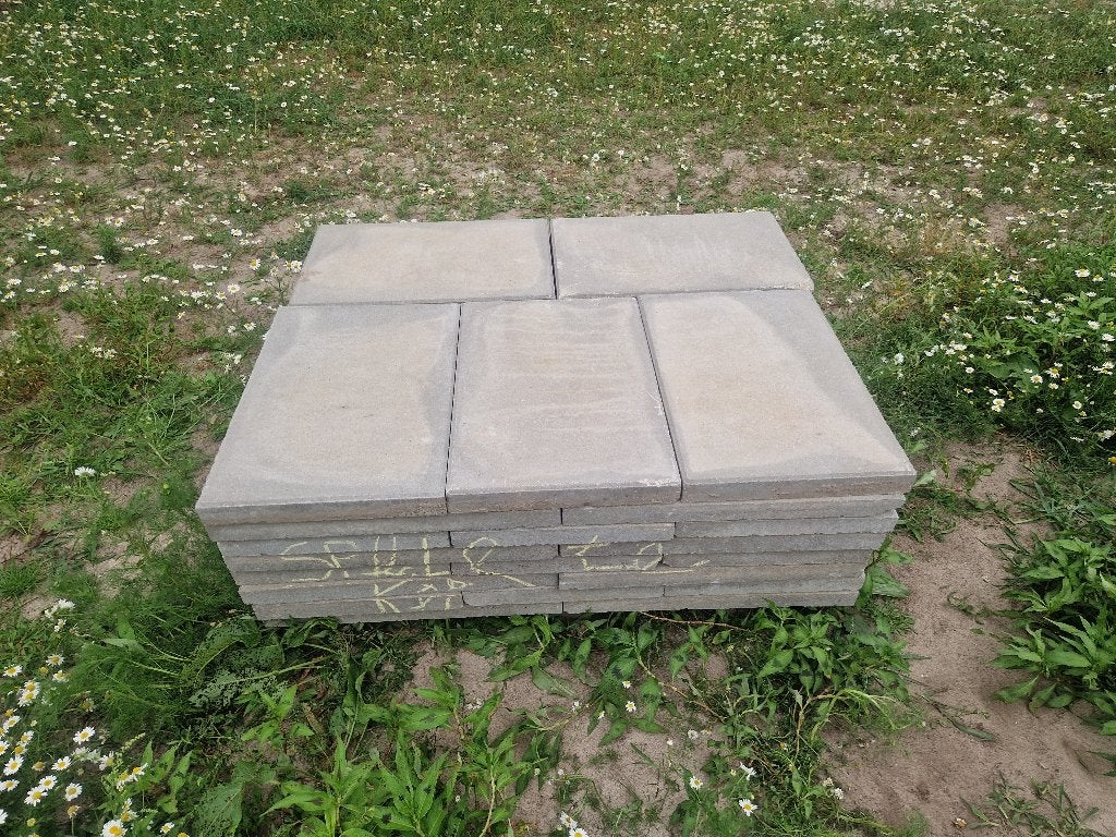 Terras tegels 60x40 grijs, Tuin en Terras, Tegels en Klinkers, Ophalen, Gebruikt, 10 m² of meer, Beton