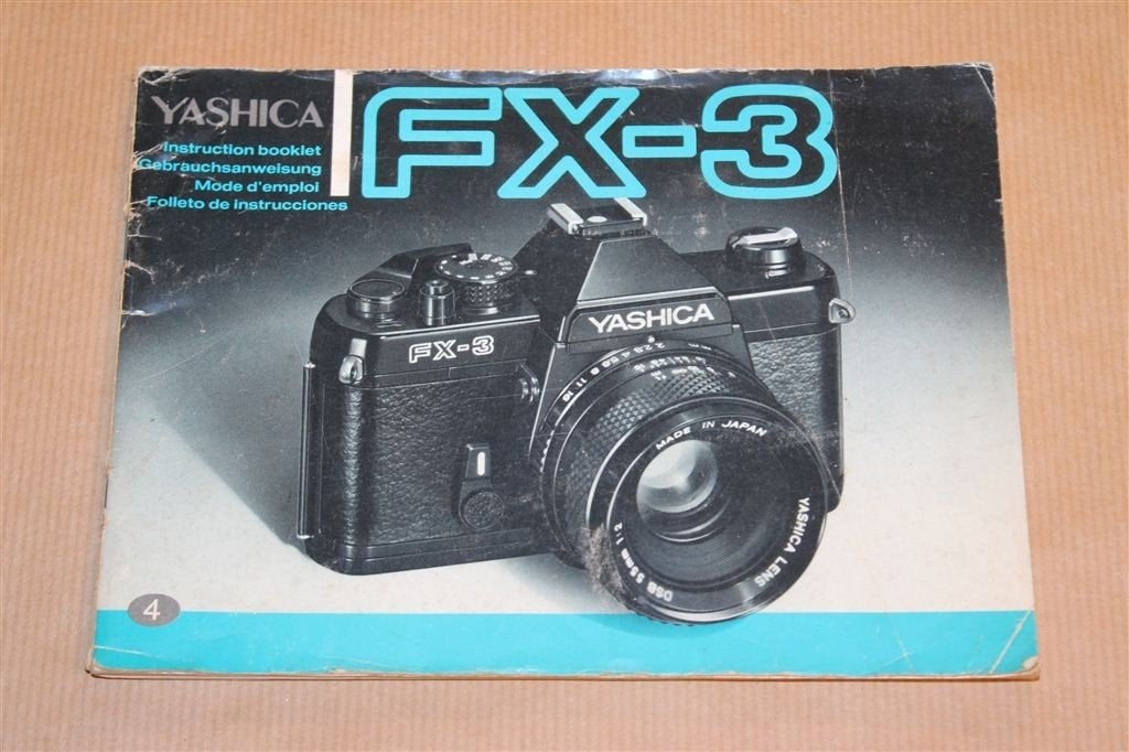 Yashica FX-3 - Gebruiksaanwijzing, Ophalen of Verzenden, 1960 tot 1980, Overige typen