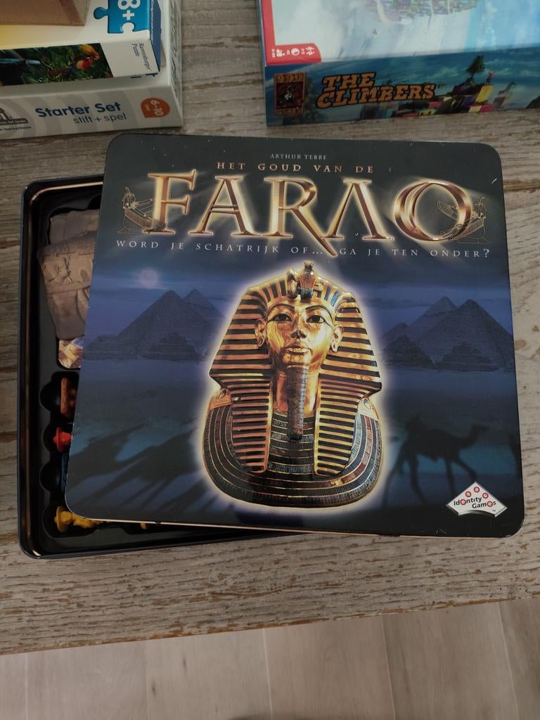 Het Goud van de Farao Bordspel - Compleet, Drie of vier spelers, Ophalen of Verzenden, Zo goed als nieuw, Identity Games