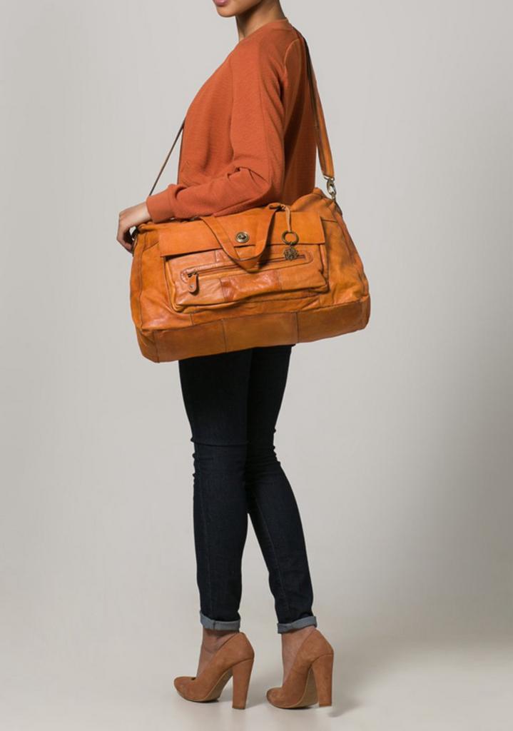 Pieces - Totally Royal - Weekendtas - Cognac, 40 tot 60 cm, 20 tot 30 cm, Bruin, Ophalen of Verzenden