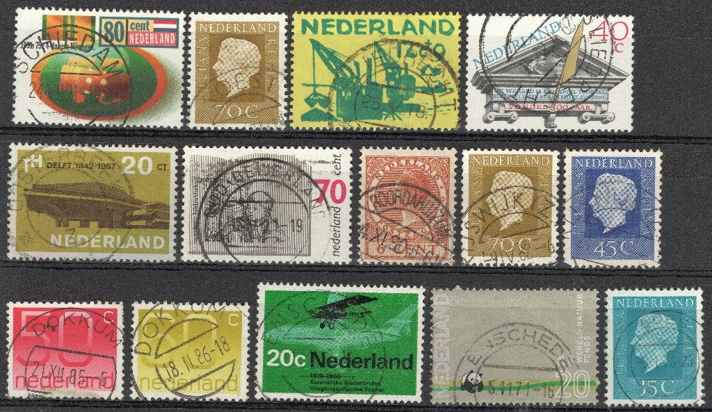 Stempels wo Oud Beijerland Roordahuizen Sliedrecht (9339), Verzenden, Na 1940, Gestempeld