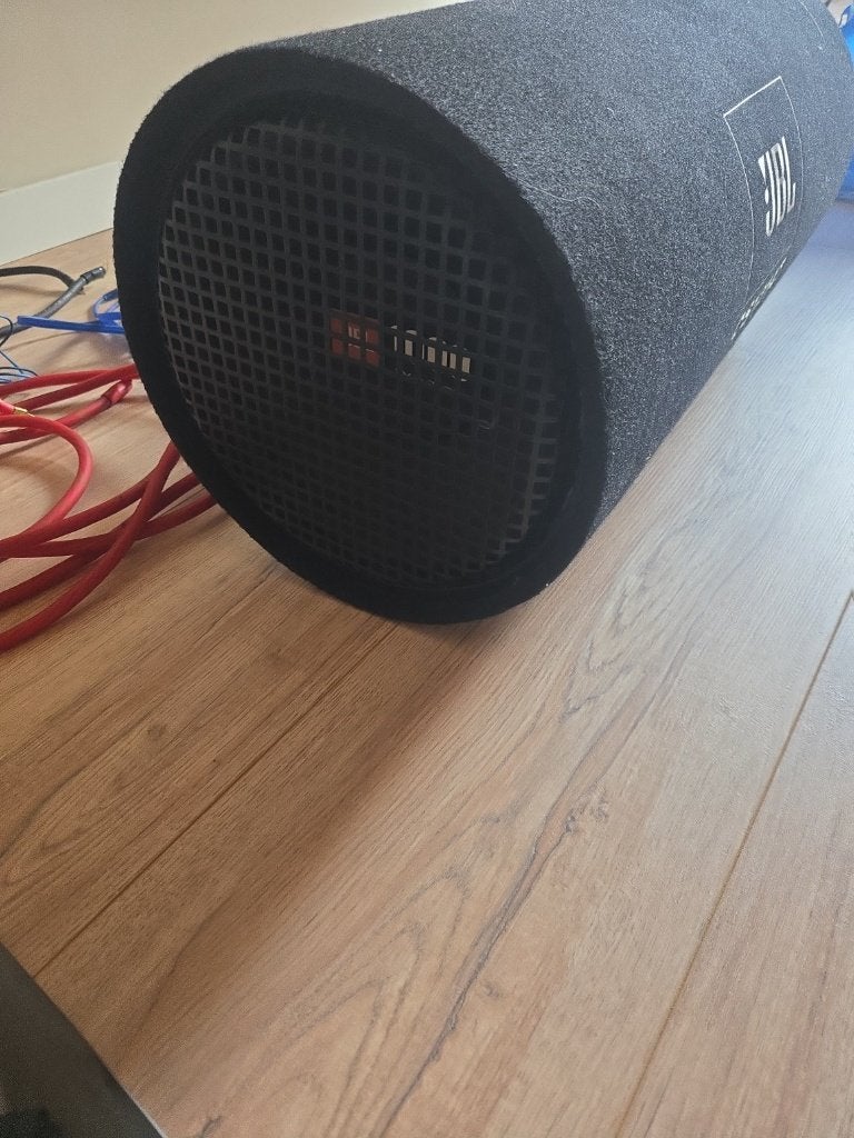 JBL CS1214T subwoofer + GX-A602 versterker + kabels, Auto-onderdelen, Elektronica en Kabels, Ophalen, Gebruikt, Universele onderdelen