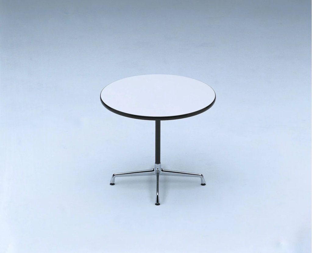 Vitra Eames Contract Tafel Kunststof Ø90 cm - Chroom