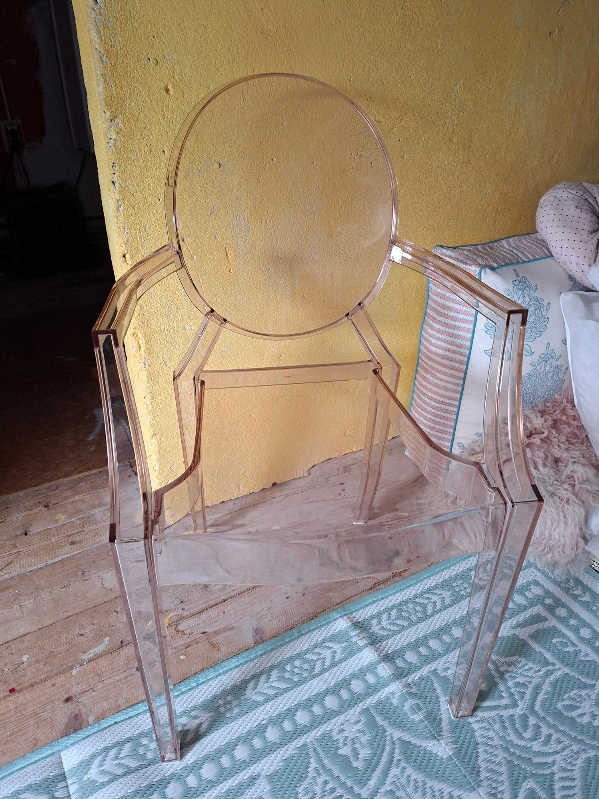 Kartell Louis ghost chair bruin, Kunststof, Bruin, Ophalen of Verzenden, Zo goed als nieuw