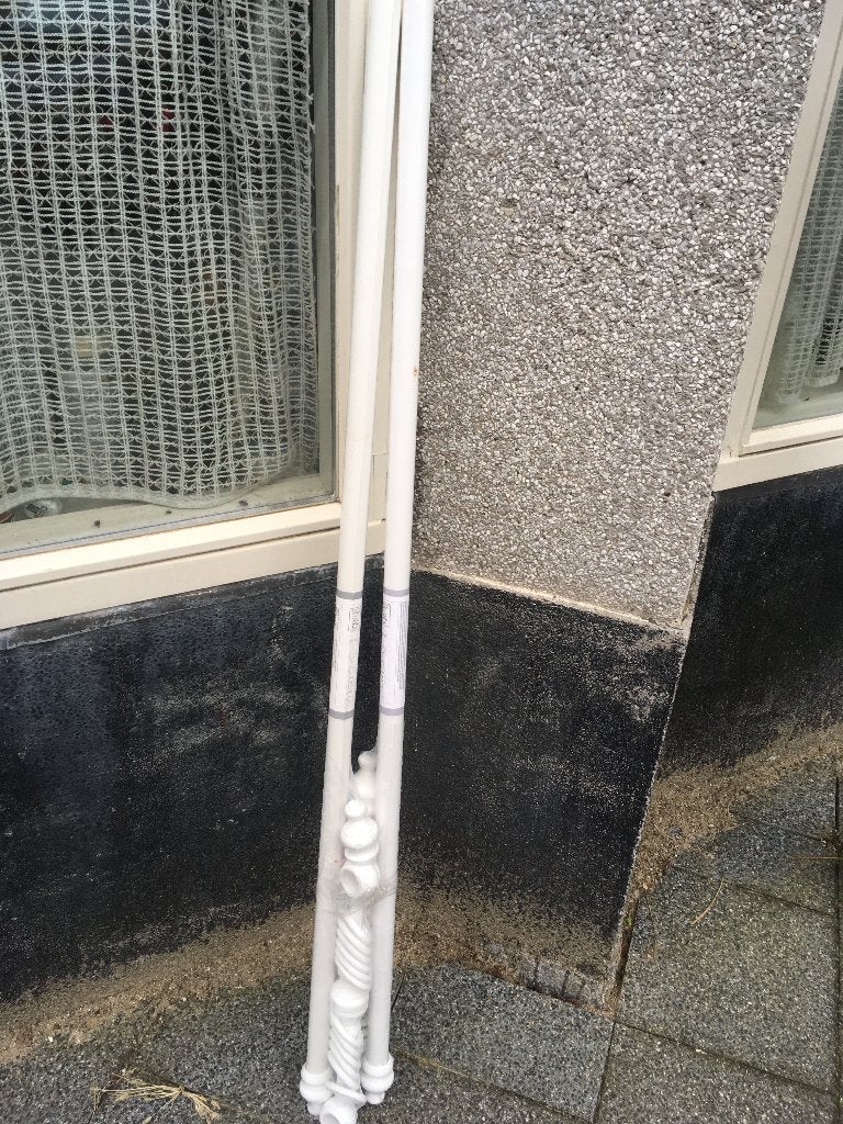 Intensions gordijnroede wit, 160 cm x ø28 mm, Huis en Inrichting, Ophalen, 160 cm, Wit, Hout