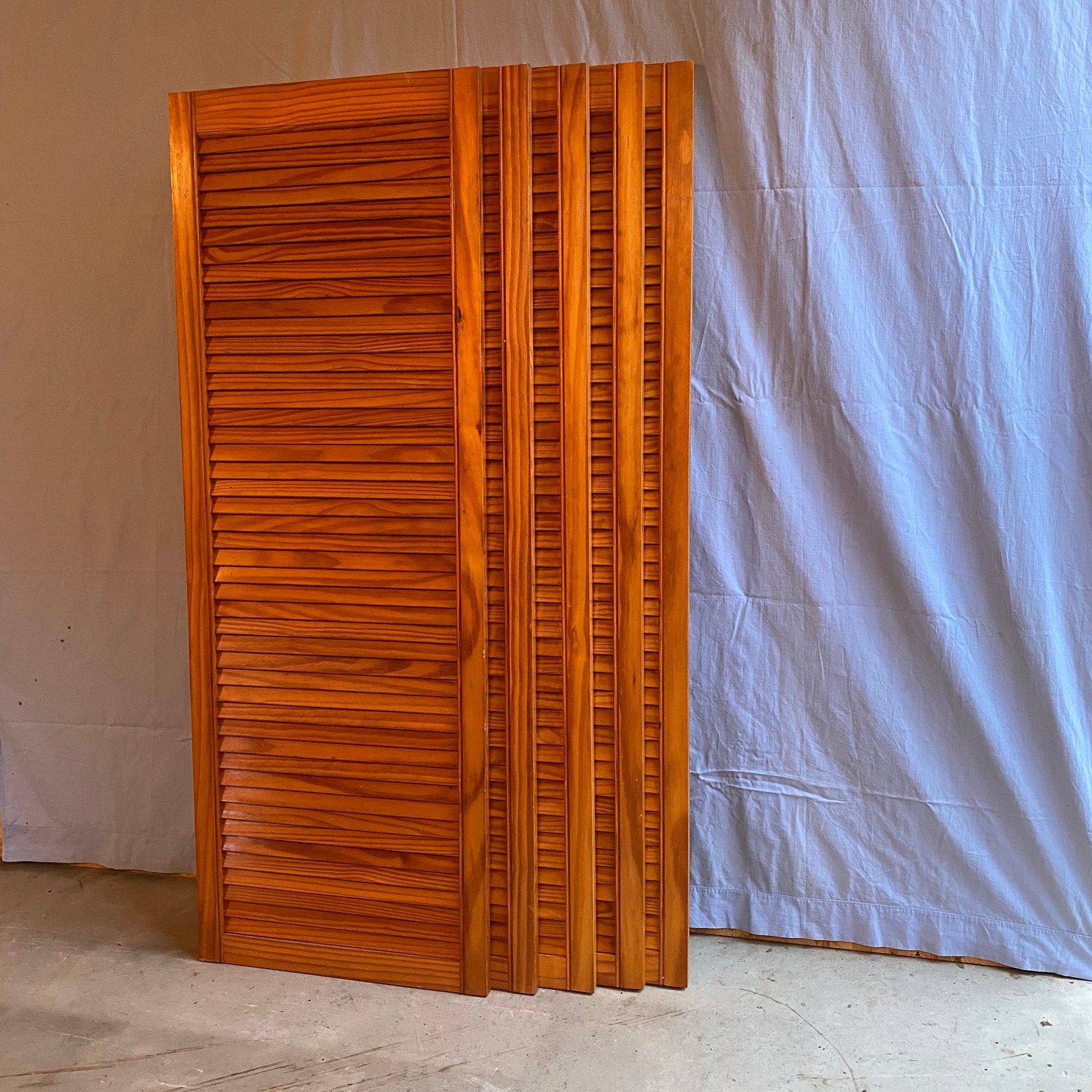 5 louvre deurtjes 49 x 138., Huis en Inrichting, Ophalen, Gebruikt