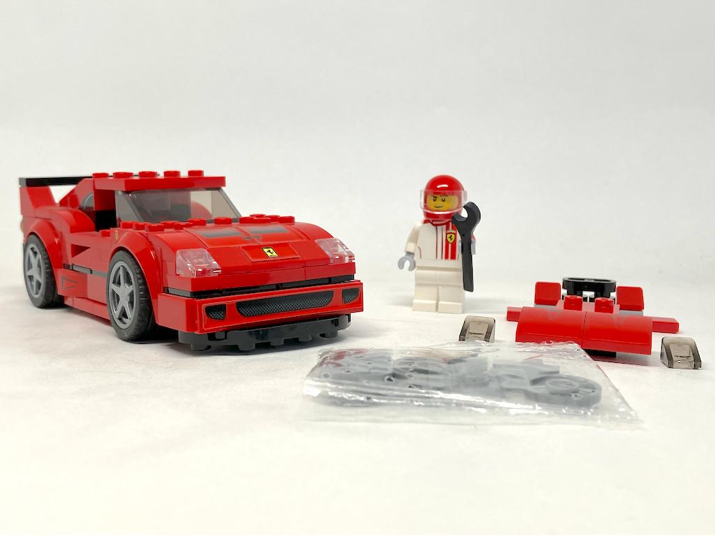 Lego 75890 - Ferrari F40 Competizione - Speed Champions 2019, Lego, Zo goed als nieuw, Compleet, Complete set