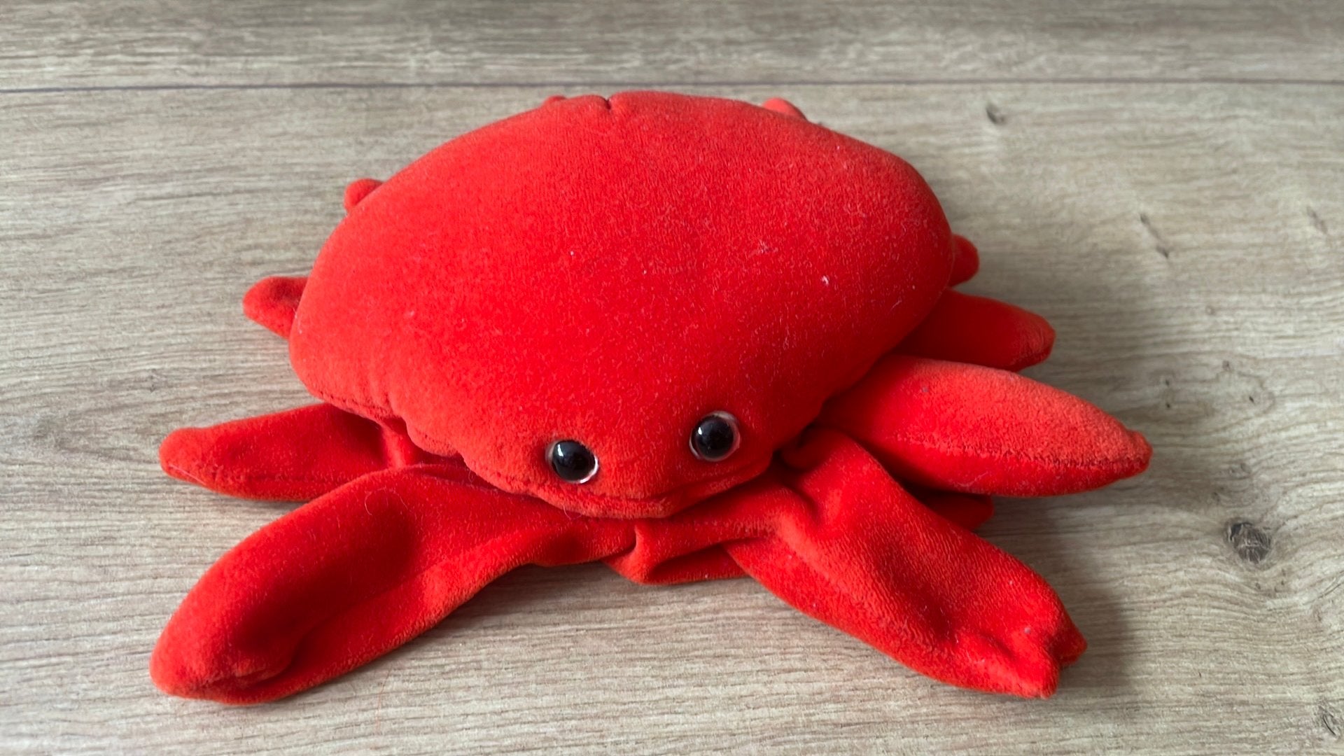 Folktails handpop krab rood pluche, Ophalen of Verzenden, Zo goed als nieuw, Overige typen