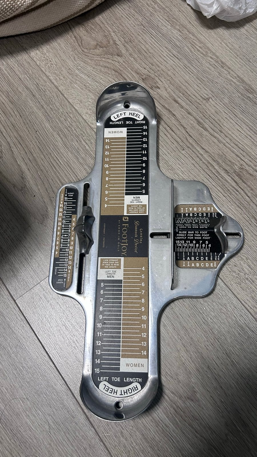 Originele Brannock Device FootJoy voetmeetapparaat, Ophalen of Verzenden