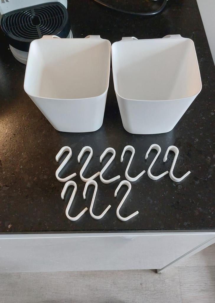 IKEA Sunnersta bakjes en haakjes - set van 2, Overige typen, IKEA, Kunststof, Ophalen of Verzenden