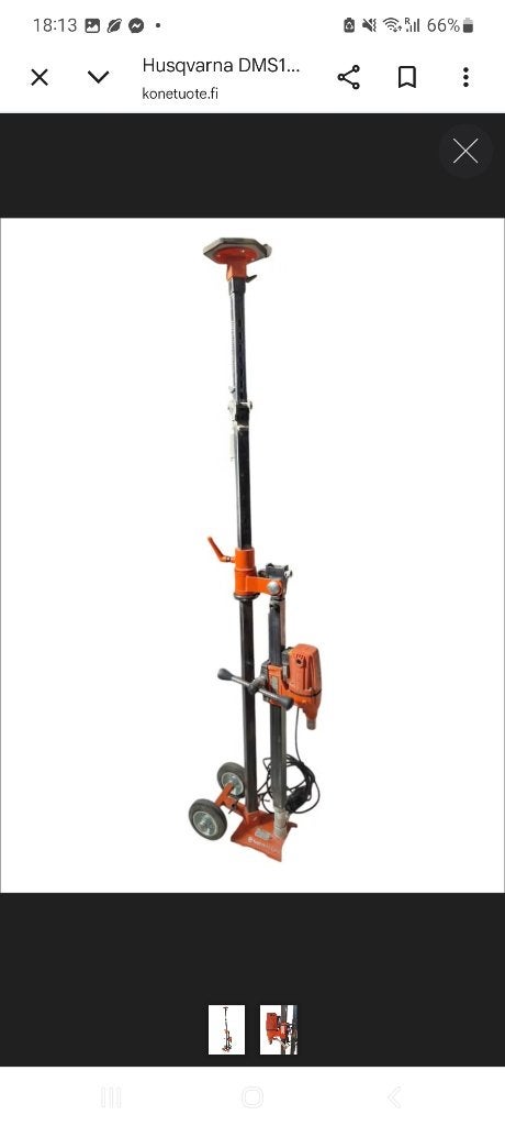 Husqvarna 965157506 DMS160 Gyro Diamantboormachine + statief, Ophalen, 600 watt of meer, Kolomboormachine, Klopboormechanisme