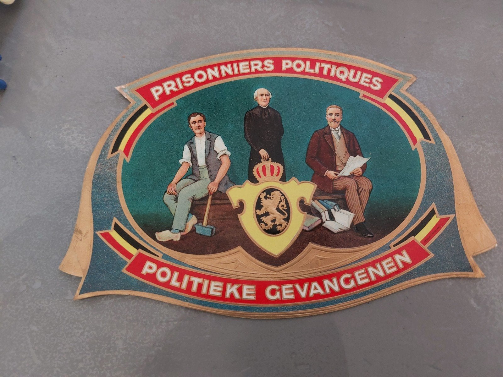Prachtig  kist etiket., Ophalen of Verzenden, Gebruikt, Tabaksdoos of Verpakking