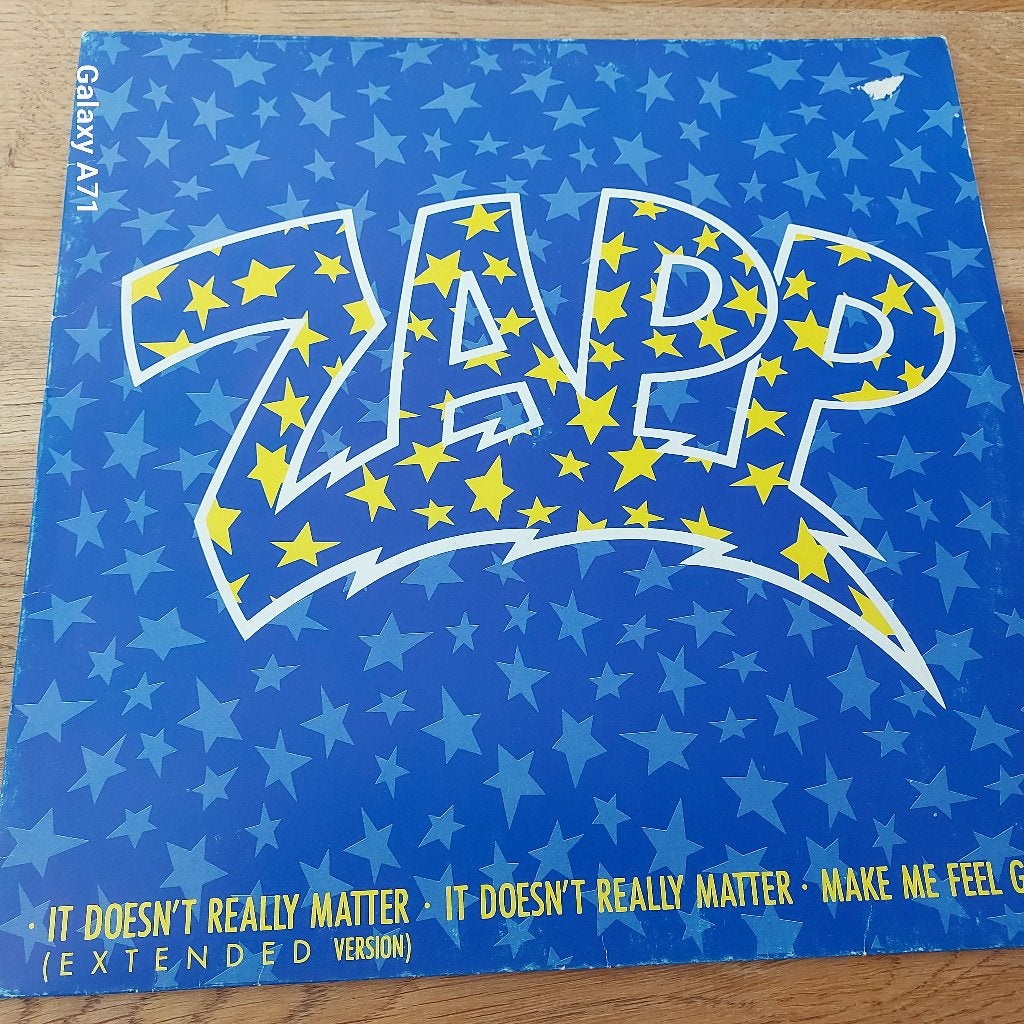 12 inch Maxisingel Zapp - It Doesn't Really Matter (1985), Cd's en Dvd's, Vinyl | Dance en House, Gebruikt, Ophalen of Verzenden