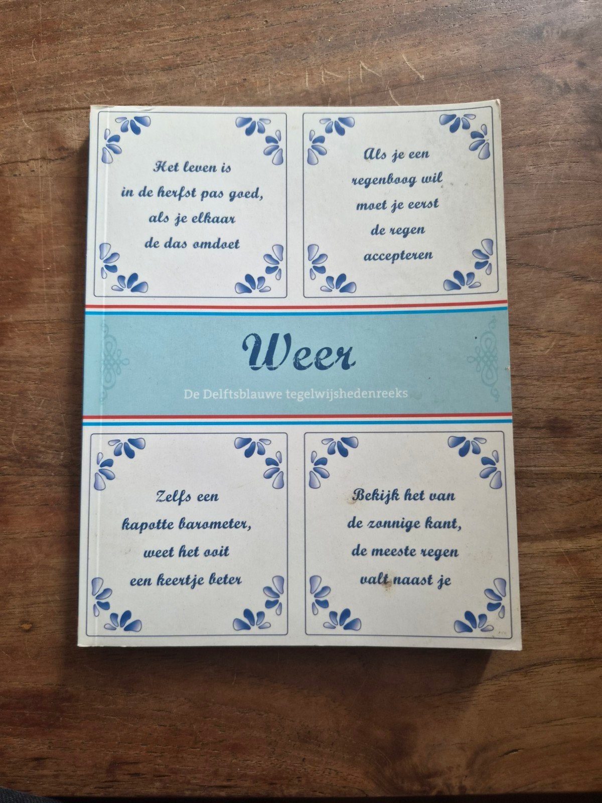 Weer - De Delftsblauwe tegelwijshedenreeks, Ophalen of Verzenden