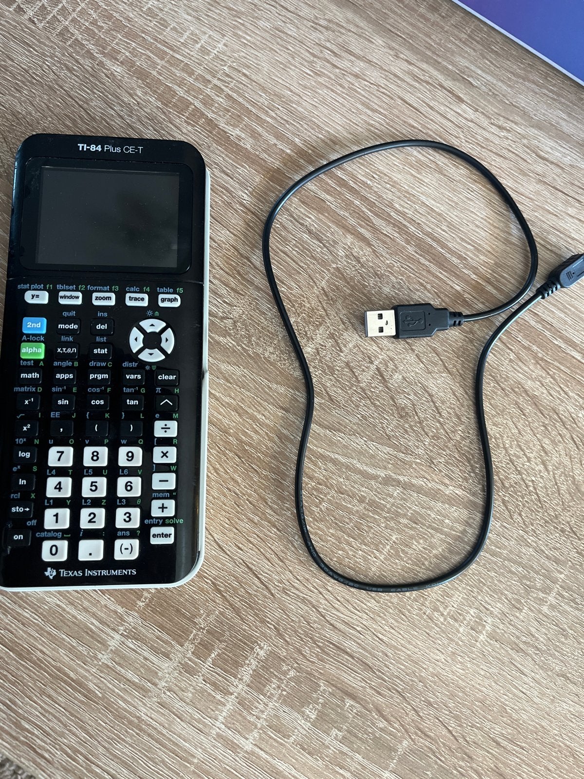 grafische rekenmachine TI-84 plus CE-T, Ophalen of Verzenden, Grafische rekenmachine, Zo goed als nieuw