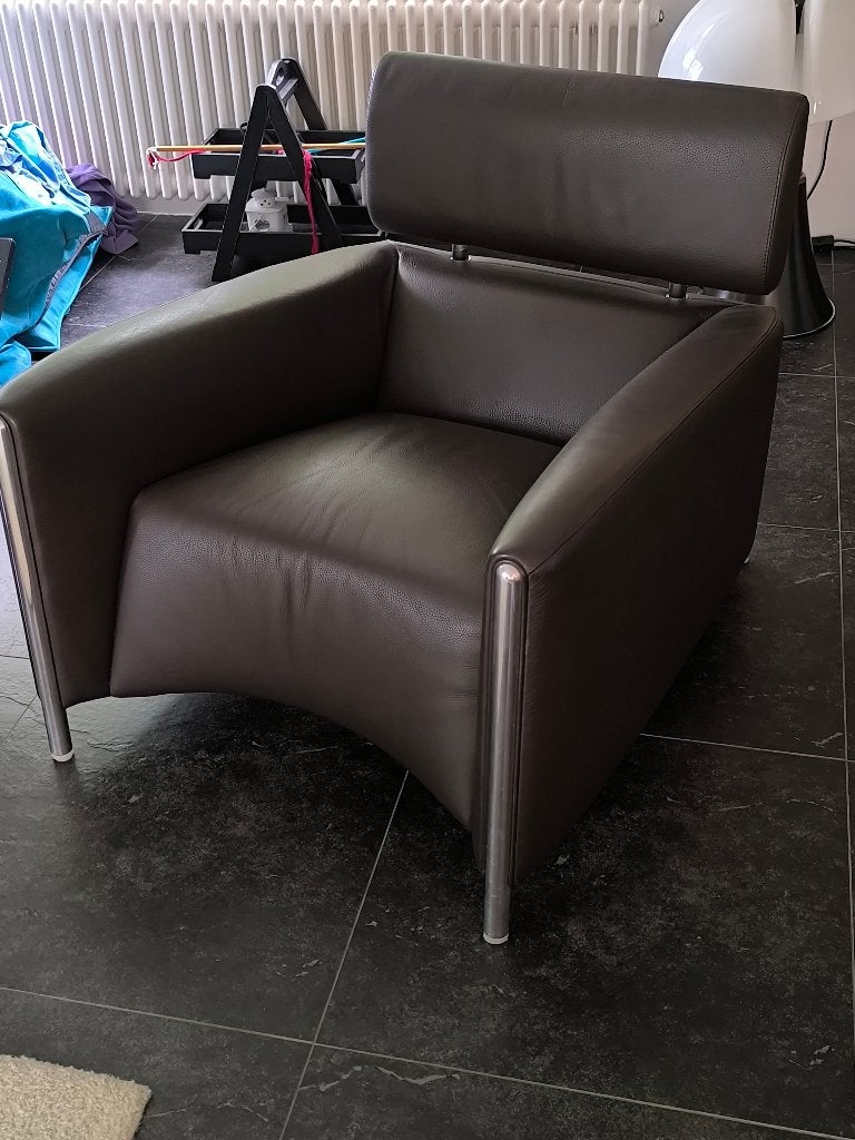 fauteuil, Ophalen, Gebruikt, 75 tot 100 cm, Leer