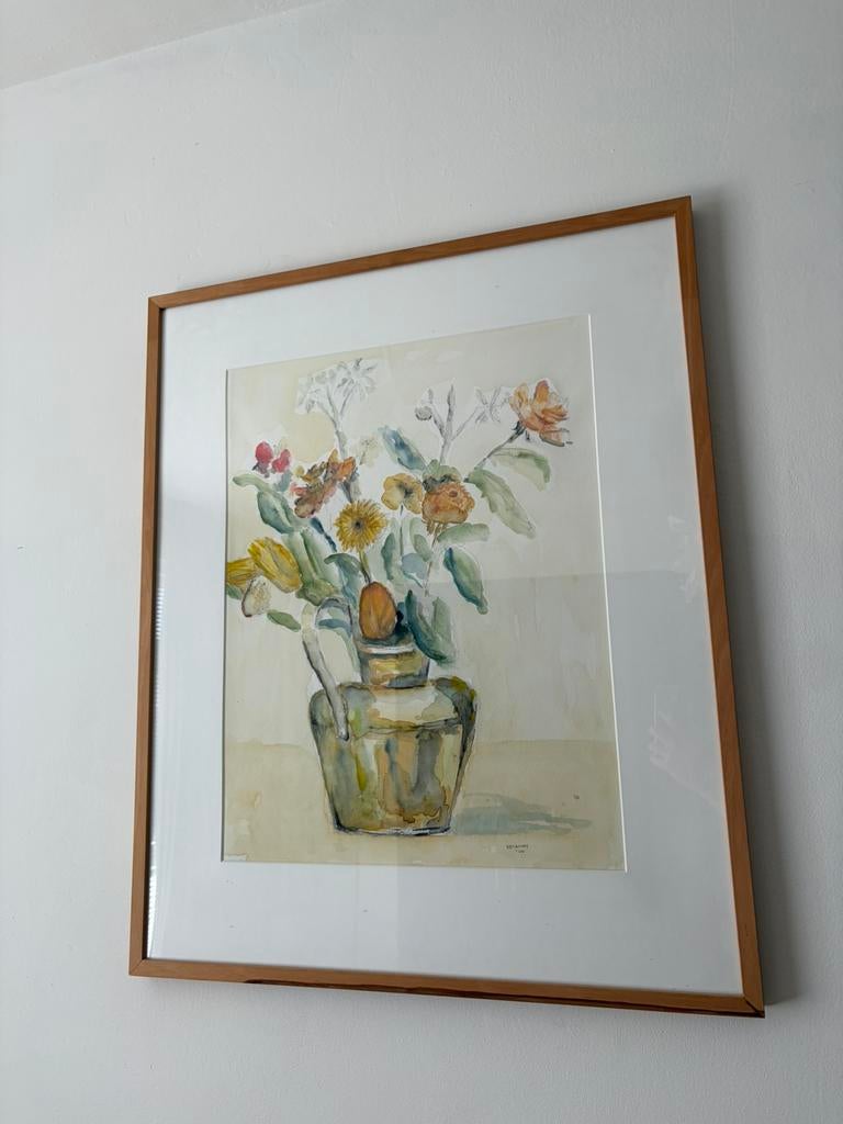 Bloemen schilderij kunst, Antiek en Kunst, Kunst | Schilderijen | Klassiek, Ophalen