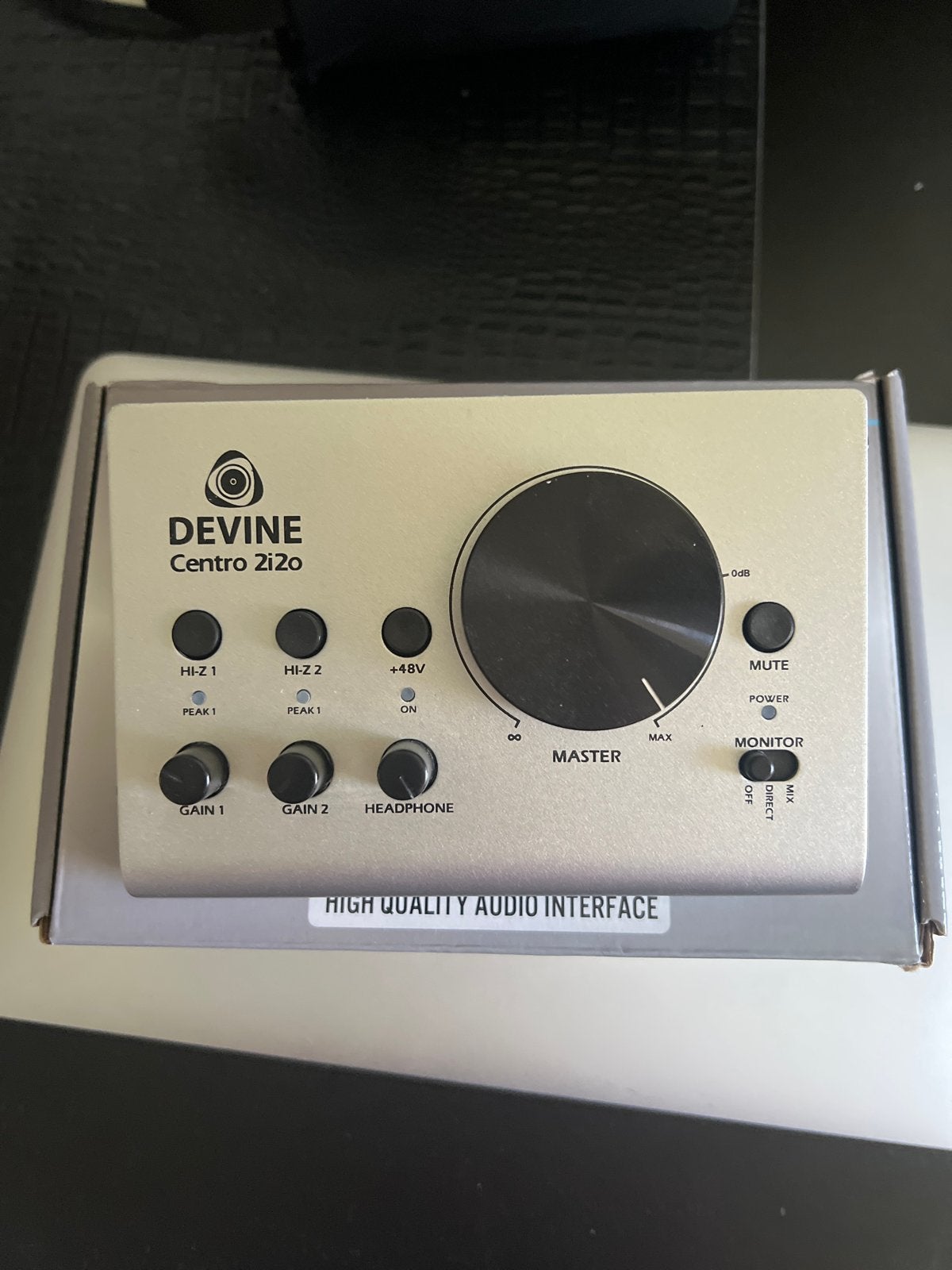 Devine Centro 2i2o Audio Interface, Muziek en Instrumenten, Mengpanelen, Ophalen of Verzenden, Zo goed als nieuw, Minder dan 5 kanalen