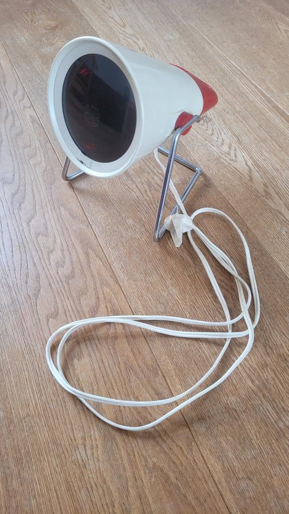 Vintage Philips Infraphil HP 3609 Warmtelamp, inclusief Doos, Ophalen, Gebruikt, Mid-century en industrieel