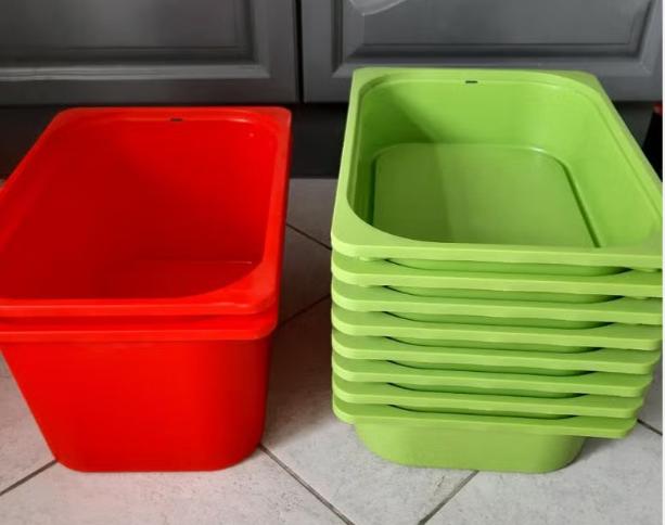 trofast bakken 8 kleine 2 grote, Kinderen en Baby's, Kinderkamer | Commodes en Kasten, Ophalen, Gebruikt, Kast, 75 tot 100 cm