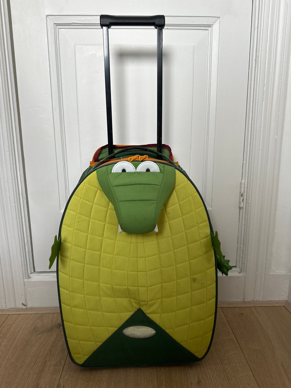 Samsonite Krokodil Kinderkoffer met Wieltjes, 40 tot 60 cm, 30 cm of meer, Gebruikt, Ophalen of Verzenden