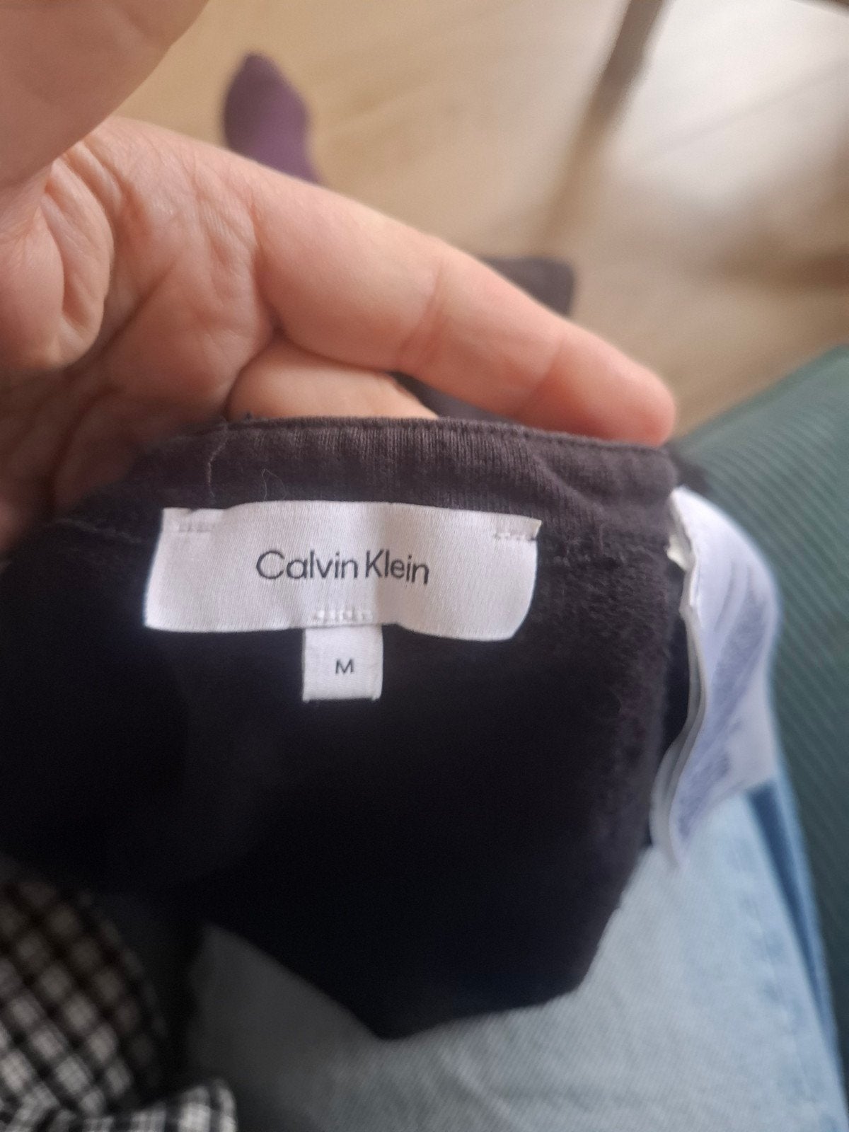 Calvin Klein Zwart Maat M, Ophalen, Zwart, Korte mouw, Maat 36 (S)