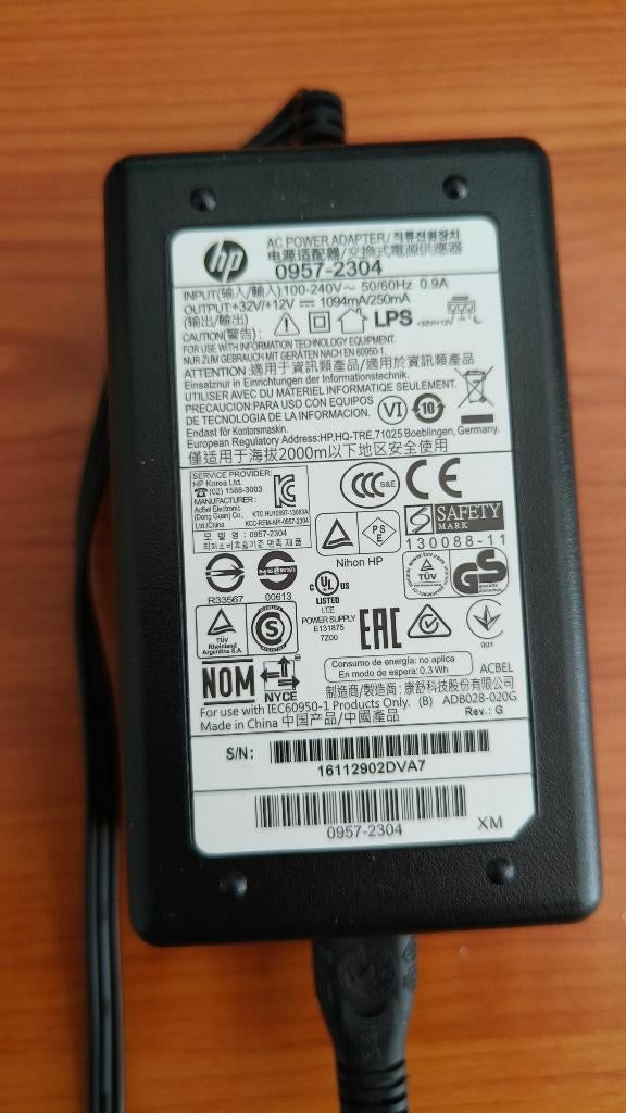 HP AC Power Adapter - 0957-2304 Gebruikt, Top Staat, Ophalen of Verzenden, Zo goed als nieuw, HP