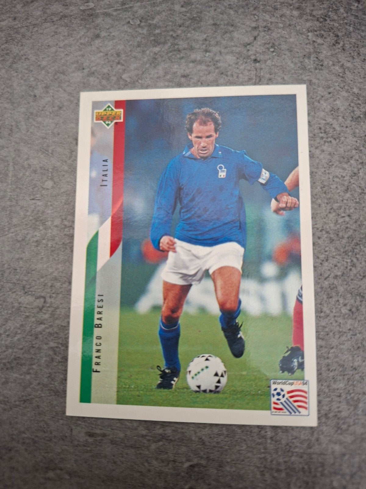 Upper Deck (no panini) WK 94 USA. Franco Baresi Italië., Verzenden, Zo goed als nieuw, Plaatje