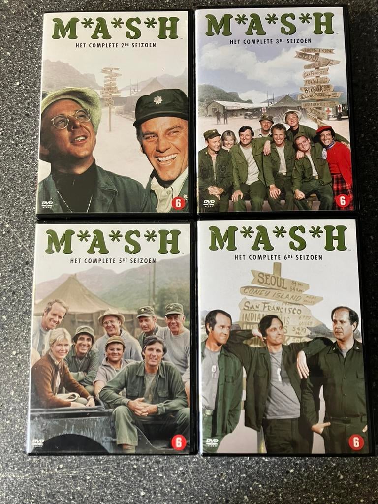 MASH  - Seizoen 2+5, Vanaf 6 jaar, Ophalen of Verzenden, Zo goed als nieuw, Komedie