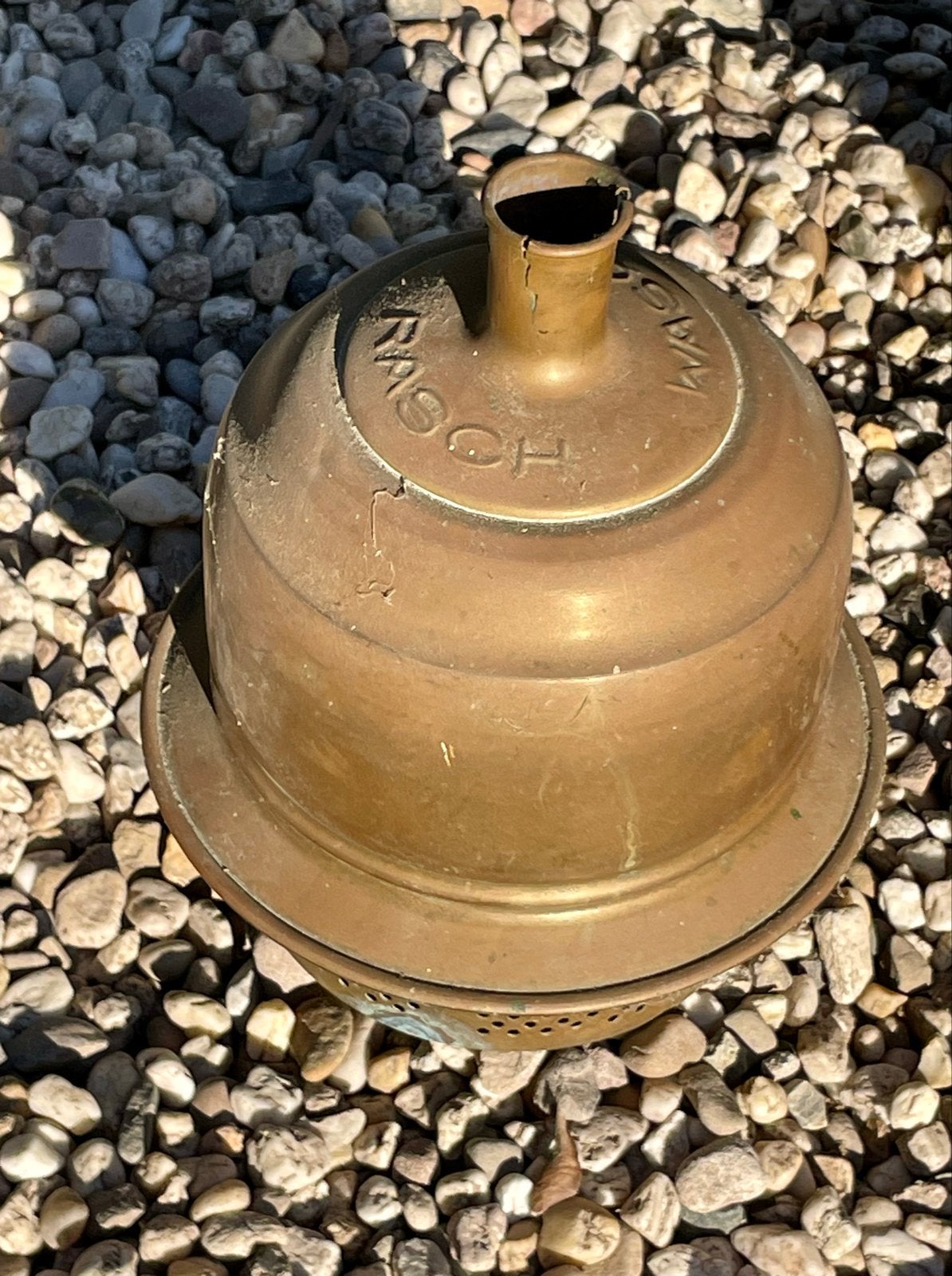 Antieke koperen Wasoch was stamper, Antiek en Kunst, Antiek | Koper en Brons, Ophalen of Verzenden, Koper