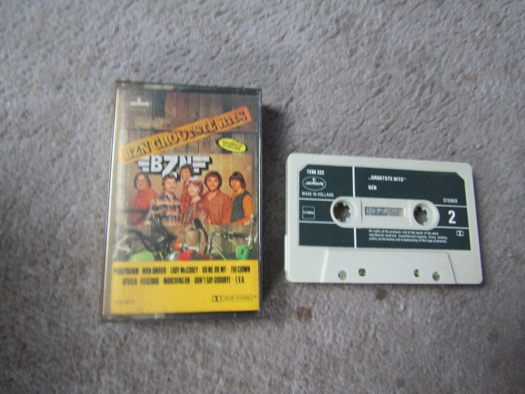 Cassette: BZN - grootste hits, Cd's en Dvd's, Cassettebandjes, Gebruikt, 1 bandje, Ophalen of Verzenden, Origineel
