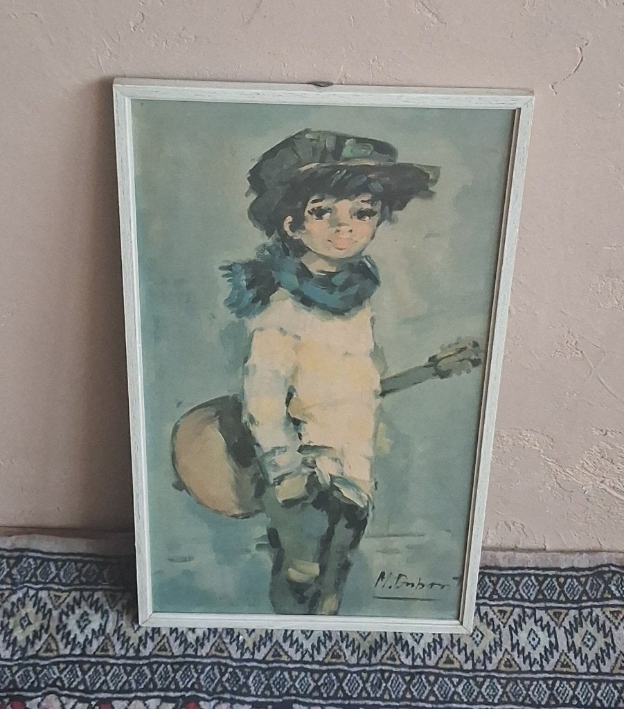 M. Dupont Jongen met Gitaar, Ophalen of Verzenden, Portret of Personen