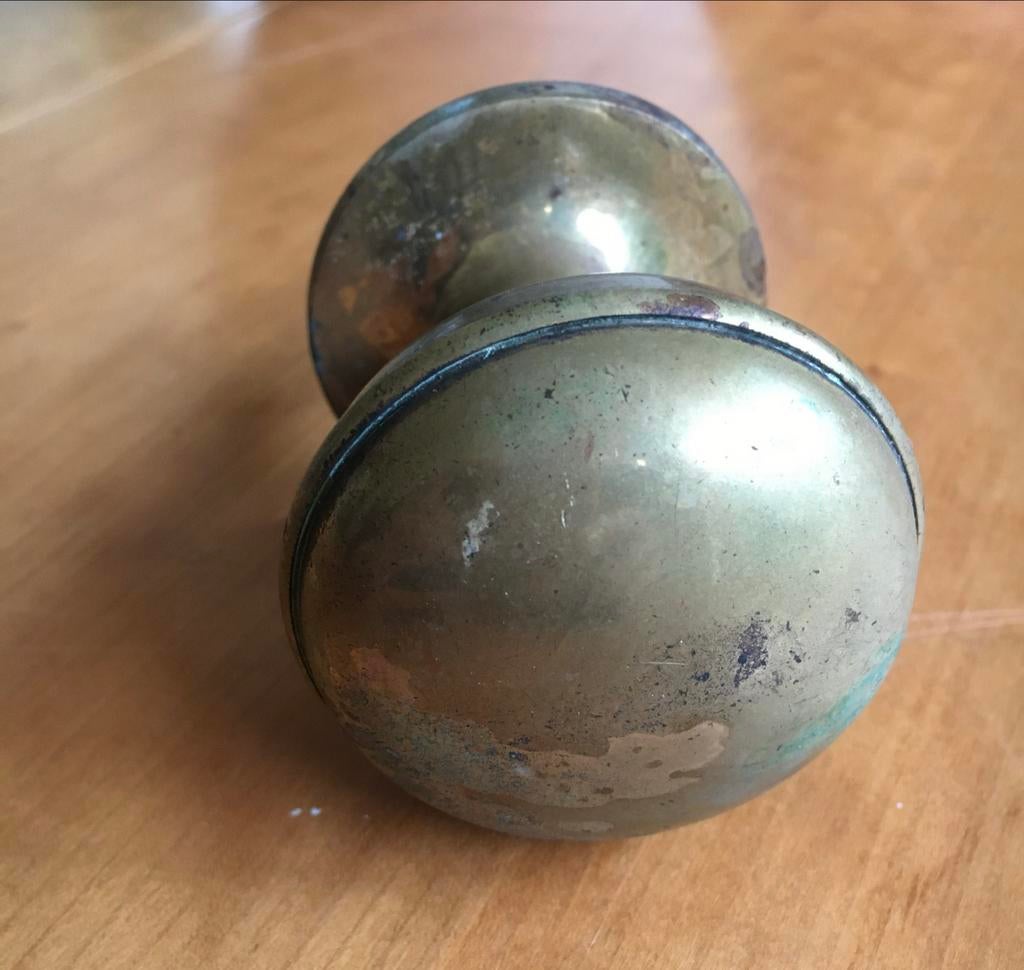 Vintage Messing Deurklink Jaren '60, Antiek en Kunst, Ophalen