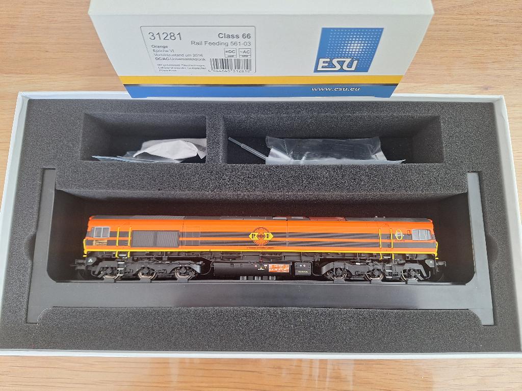 Esu class 66 RRF railfeeding sound en rook met certificaat, Hobby en Vrije tijd, Modeltreinen | H0, Locomotief, Gelijkstroom of Wisselstroom