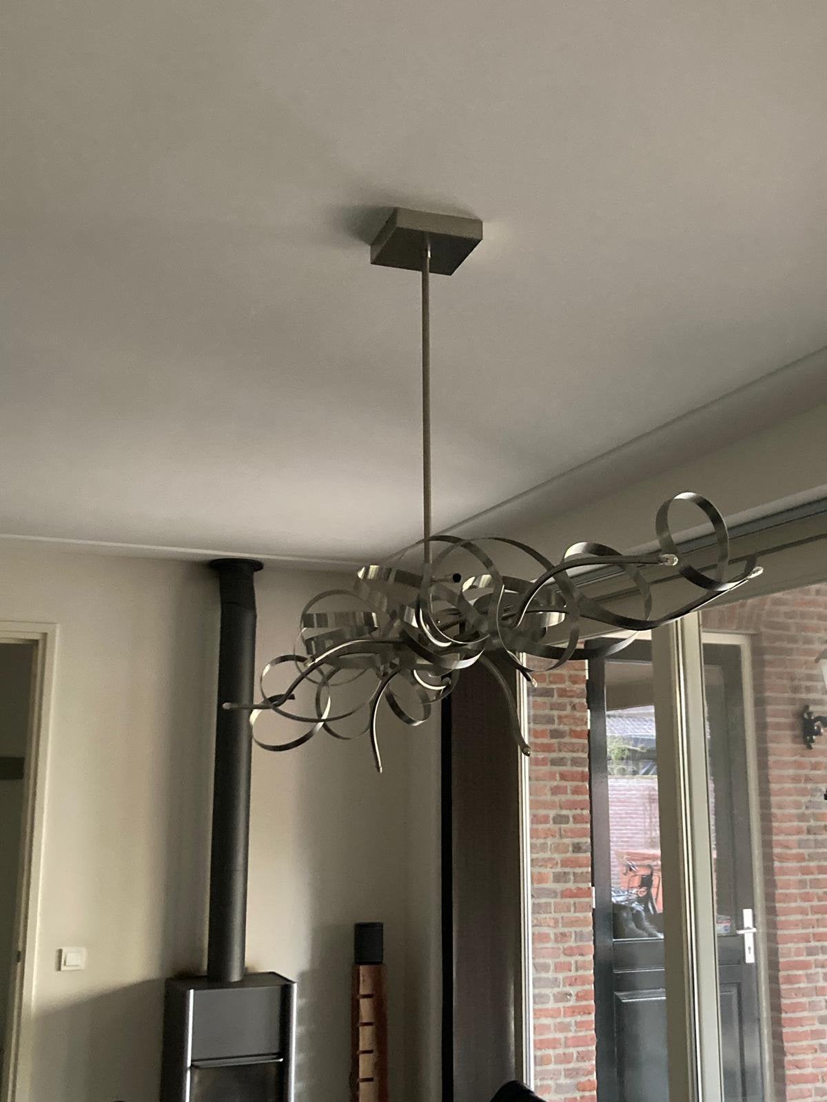 Moderne design hanglamp/ kroon luchter, Ophalen, Gebruikt, Overige materialen