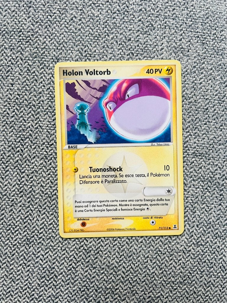 Holon Voltorb 71/113 Ex Delta Species Pokemon, Verzenden, Zo goed als nieuw, Losse kaart, Foil