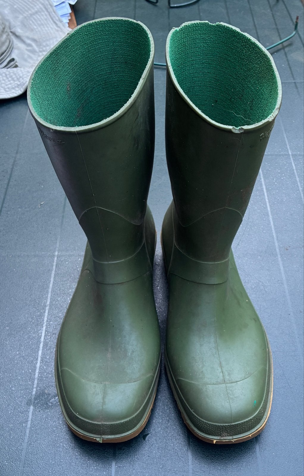 Groene Rubberen Laarzen - Maat 41, Ophalen of Verzenden, Regenlaarzen, Gedragen, Groen