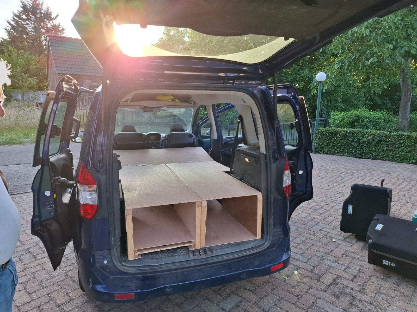 Camperinbouw / camperbox inclusief matrassen, Ophalen, Gebruikt, Ford