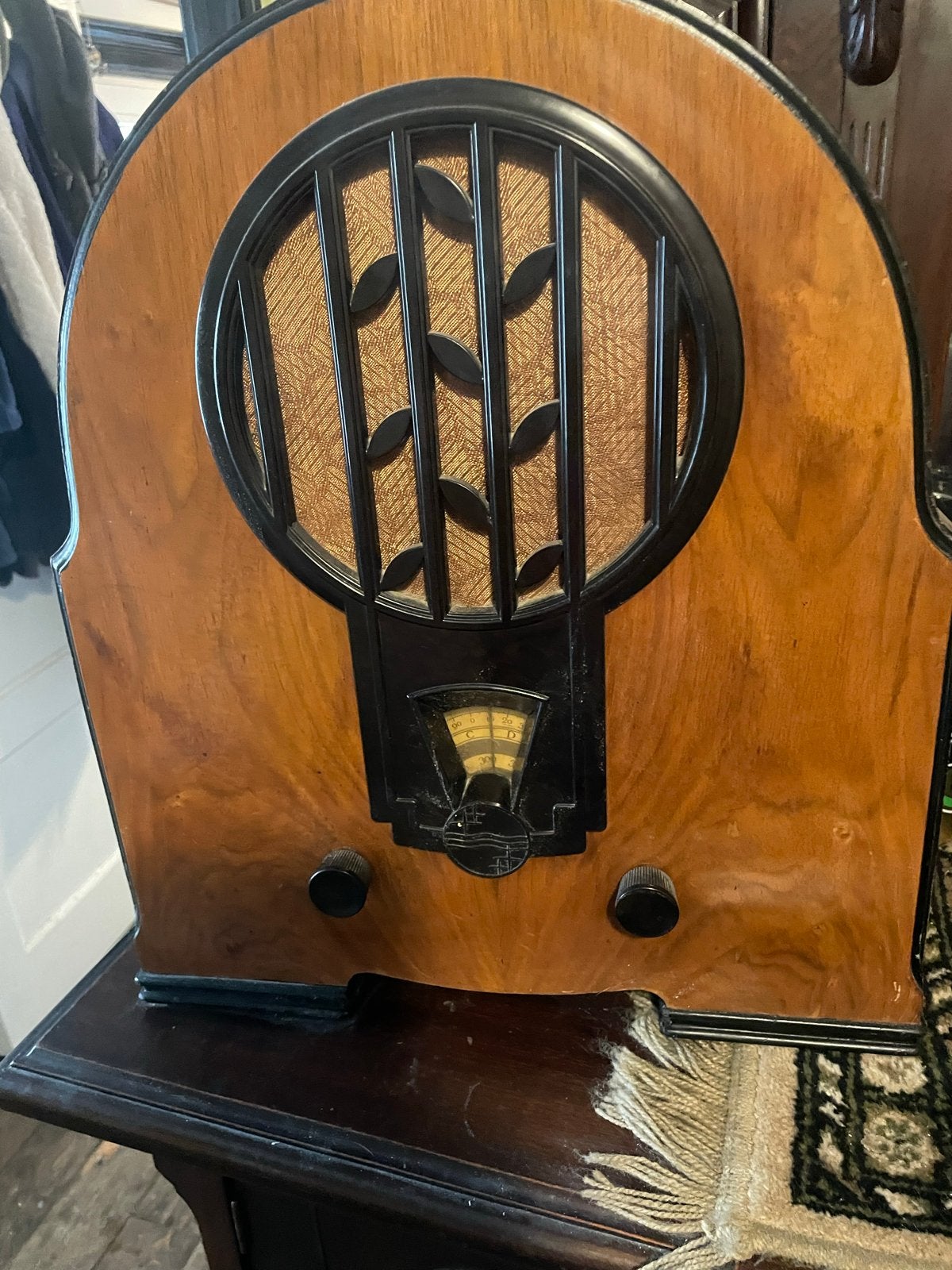 Antieke Philips radio uit 1929 met handleiding, Ophalen of Verzenden
