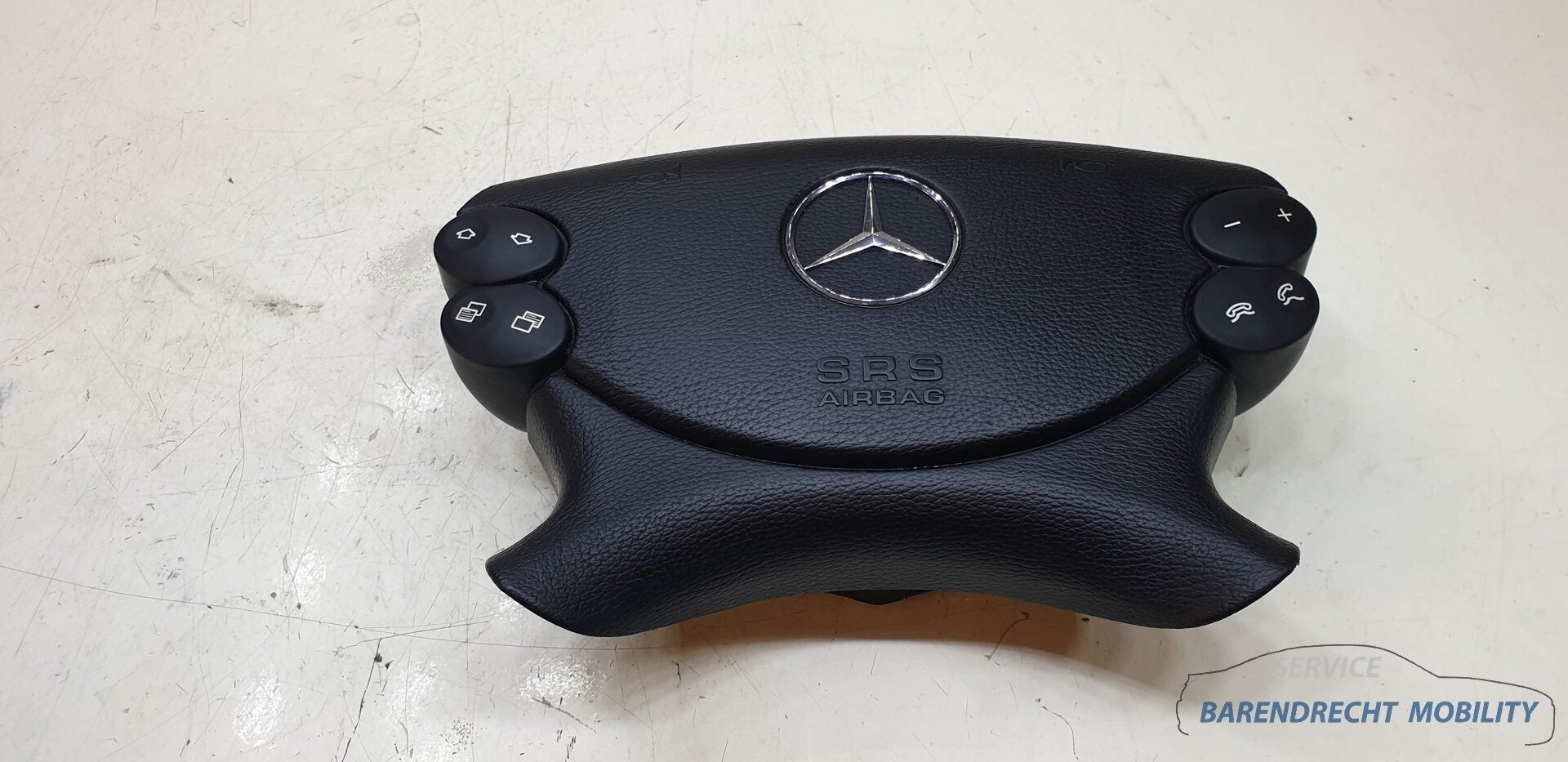 Mercedes W209 W463 R230 W211 W219 leer leder zwart stuur air