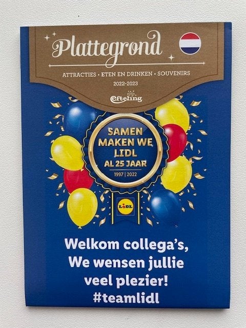 Efteling Pattegrond 2022 Lidl jubileum, Verzamelen, Efteling, Ophalen of Verzenden, Nieuw, Gebruiksvoorwerp