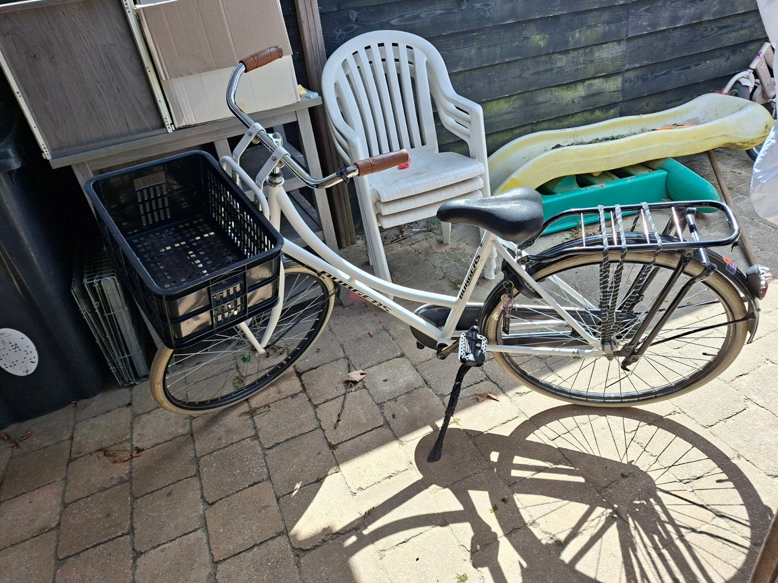 super mooie 26inch meidenfiets incl krat, Fietsen en Brommers, Fietsen | Meisjes, Terugtraprem, Gebruikt, Versnellingen, BURGERS