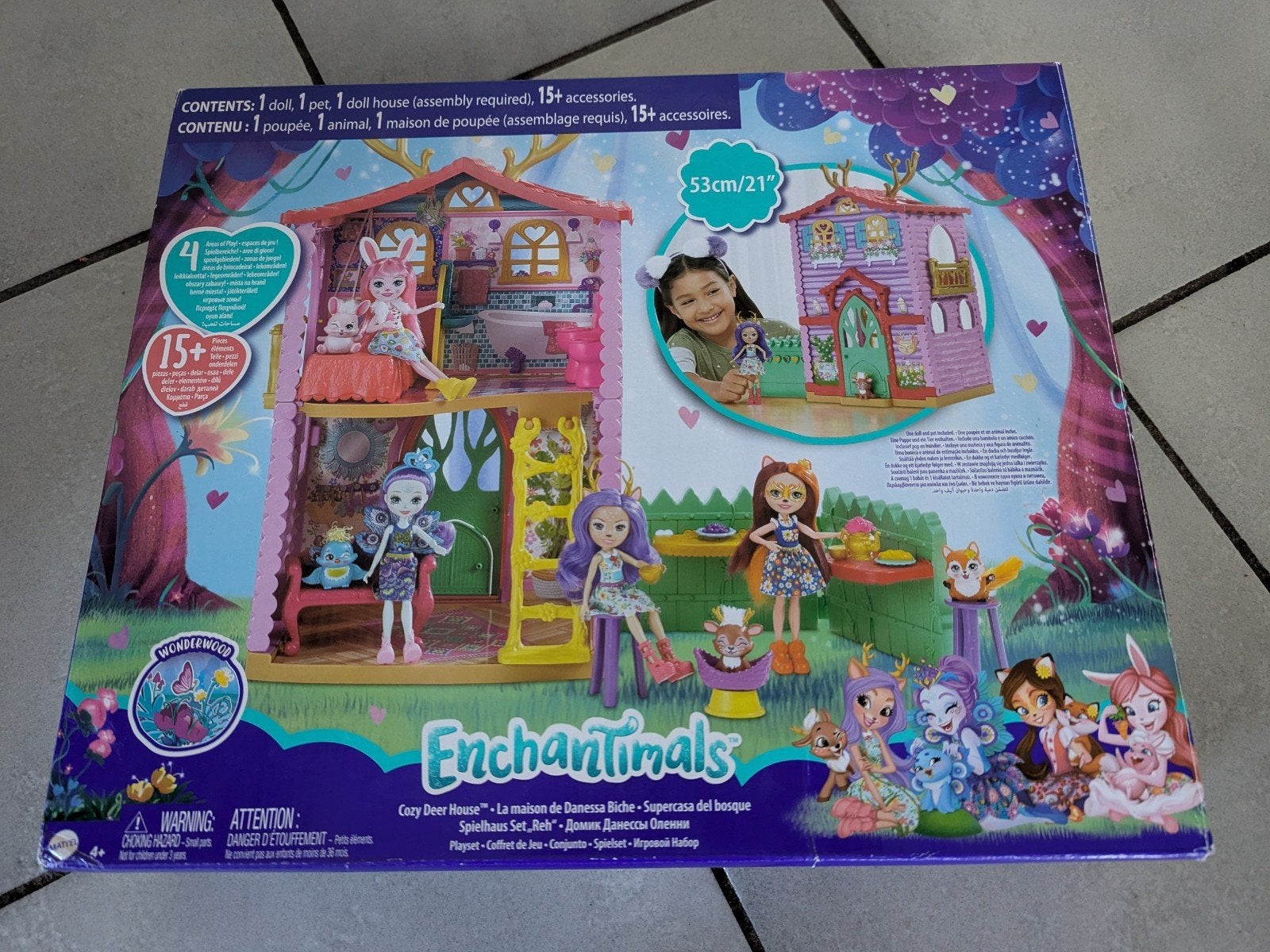 Enchantimals Hertenhuis met pop en accessoires, Kinderen en Baby's, Ophalen of Verzenden, Gebruikt, Poppenhuis