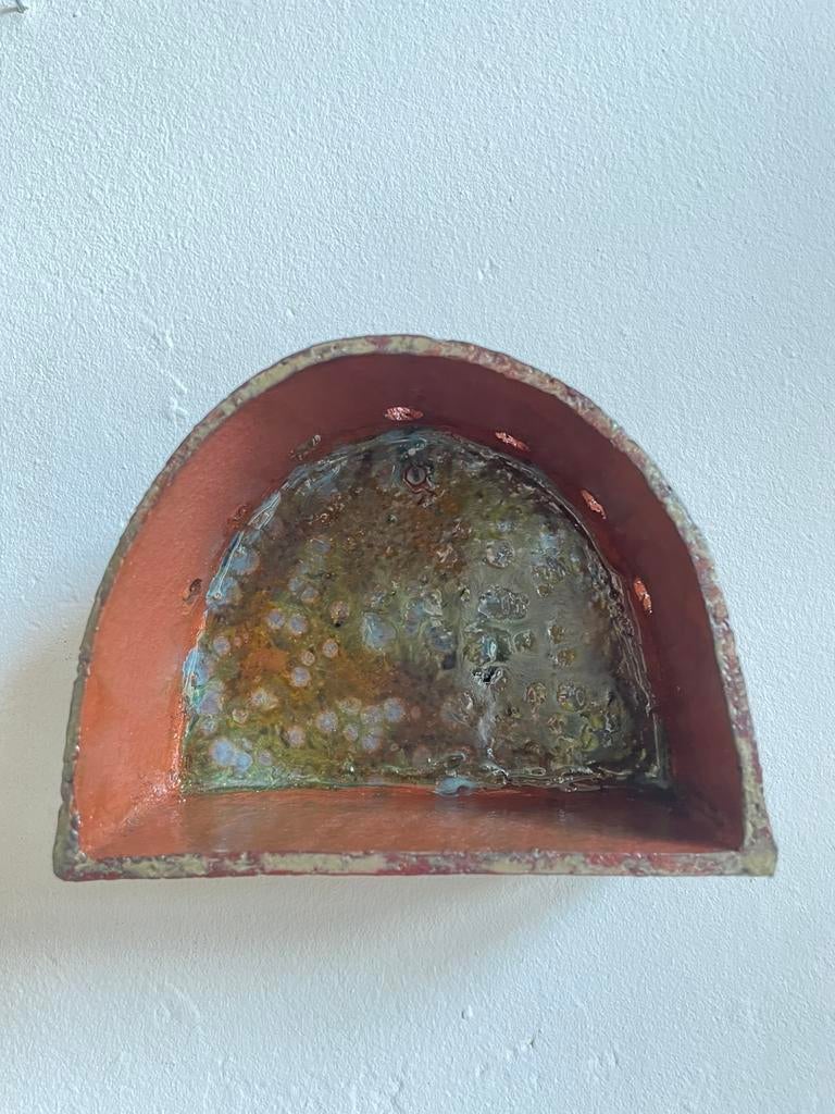 Wandaltaartje/ waxinelichtje houder keramiek, Overige materialen, Nieuw, Ophalen of Verzenden, Rood