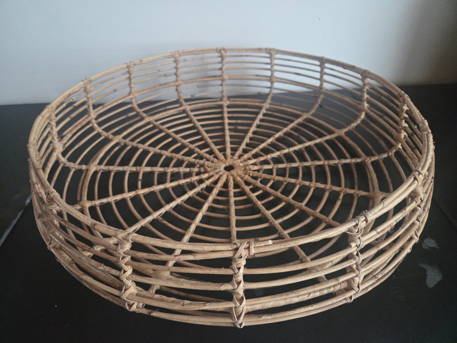 Mooie mand 53 cm, Huis en Inrichting, Mand, Rond, Ophalen of Verzenden, Zo goed als nieuw