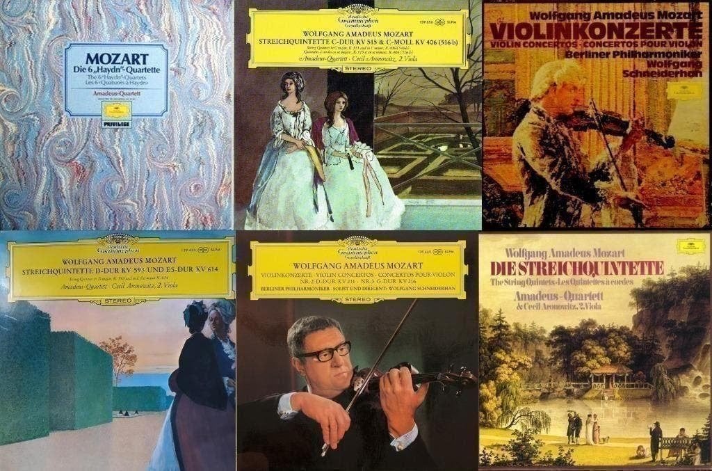 Mozart 12 Records Strings On Deutsche Grammophon, Kamermuziek, Ophalen of Verzenden, Zo goed als nieuw, 12 inch